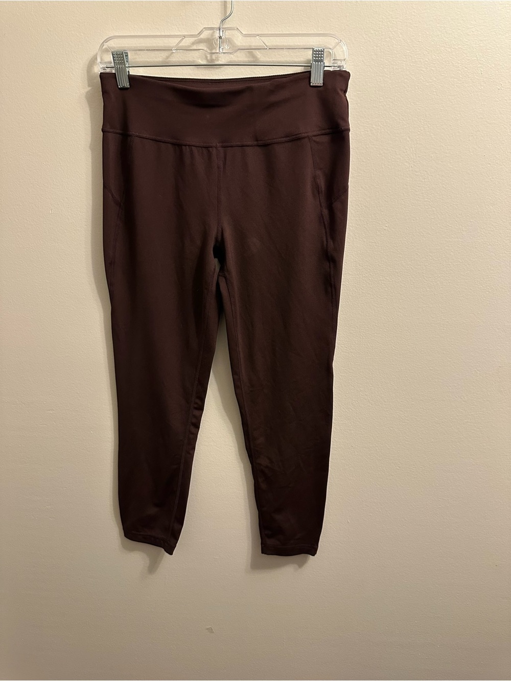 Sweaty Betty High-Waist Chocolate Brown Cropped Leggings